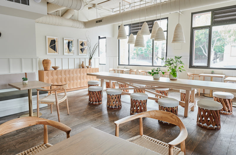 Cafe Gratitude Venice interior seating